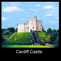 painting of cardiff castle