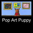 pop art painting of dog (SOLD)