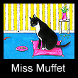 folk art painting of cat (SOLD)
