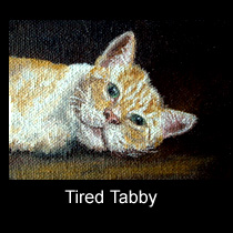 oil painting ACEO of cat (SOLD)