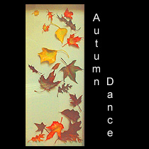 leather sculpture of autumn leaves