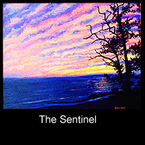 acrylic painting of sunset
