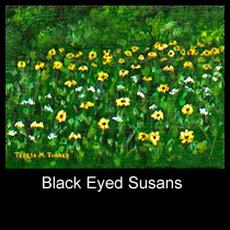 landscape painting of black eyed susans (SOLD)