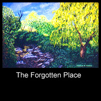landscape painting of woods