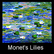 miniature painting of water lilies (SOLD)