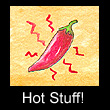miniature painting of hot chili pepper (SOLD)