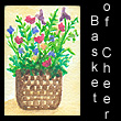 miniature folk art painting of flowers (SOLD)