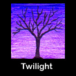 miniature abstract painting of tree(SOLD)