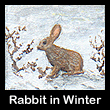 miniature painting of rabbit (SOLD)