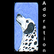 miniature painting of dalmatian dog (SOLD)