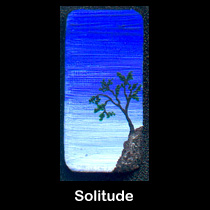 miniature painting of tree