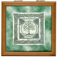 celtic tree of life tile box