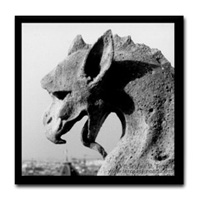 Notre Dame gargoyle tile coaster