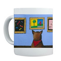 pop art puppy mug